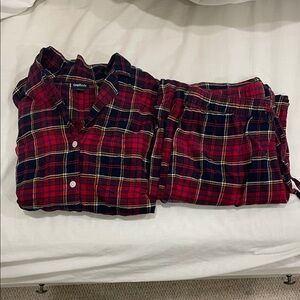 GAP Red Plaid Pajama Set